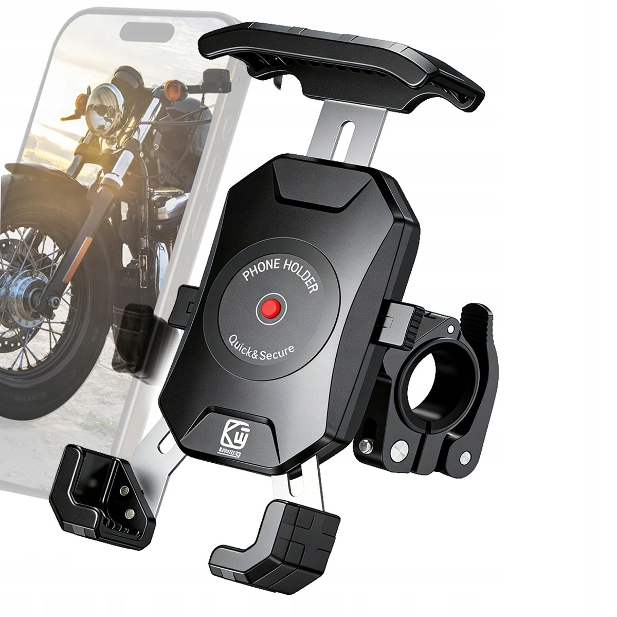 MOTORCYCLE ANTI-VIBRATION PHONE HOLDER WITH VIBRATION DAMPING QUAD SCOOTER