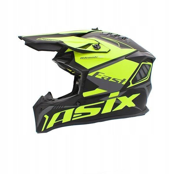 MOTORCYCLE ASIX HELMET JUNIOR CHILDREN'S CROSS ATV ENDURO LIME M