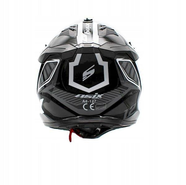 MOTORCYCLE ASIX HELMET JUNIOR CHILDREN'S CROSS ATV ENDURO WHITE AND BLACK S Manufacturer no brand