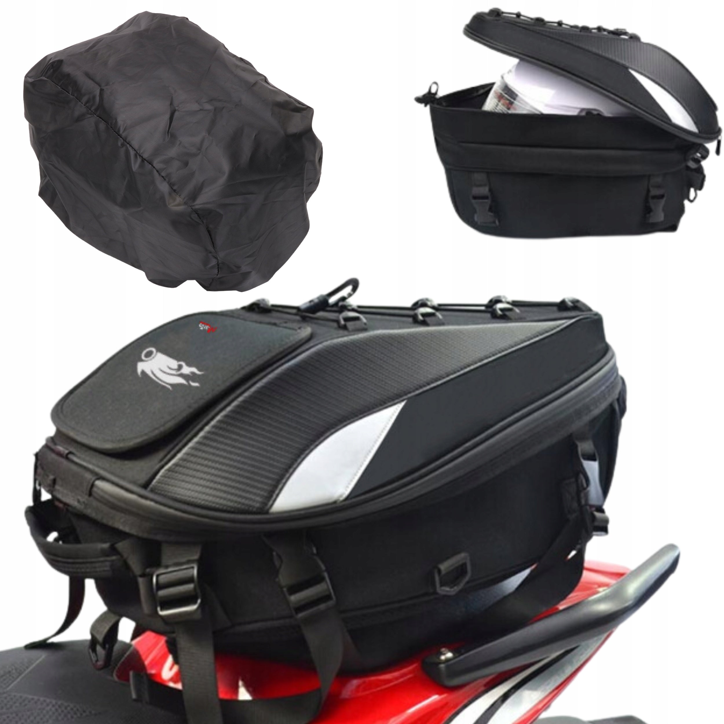 MOTORCYCLE BACKPACK BAG WITH  COVER SEAT "MAXTO"
