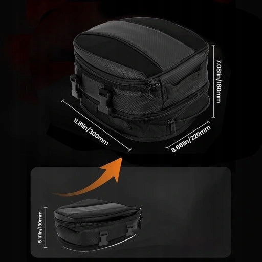 MOTORCYCLE BAG FOR THE REAR SEAT OF THE MOTORCYCLE WATERPROOF ROOMY Manufacturer no brand