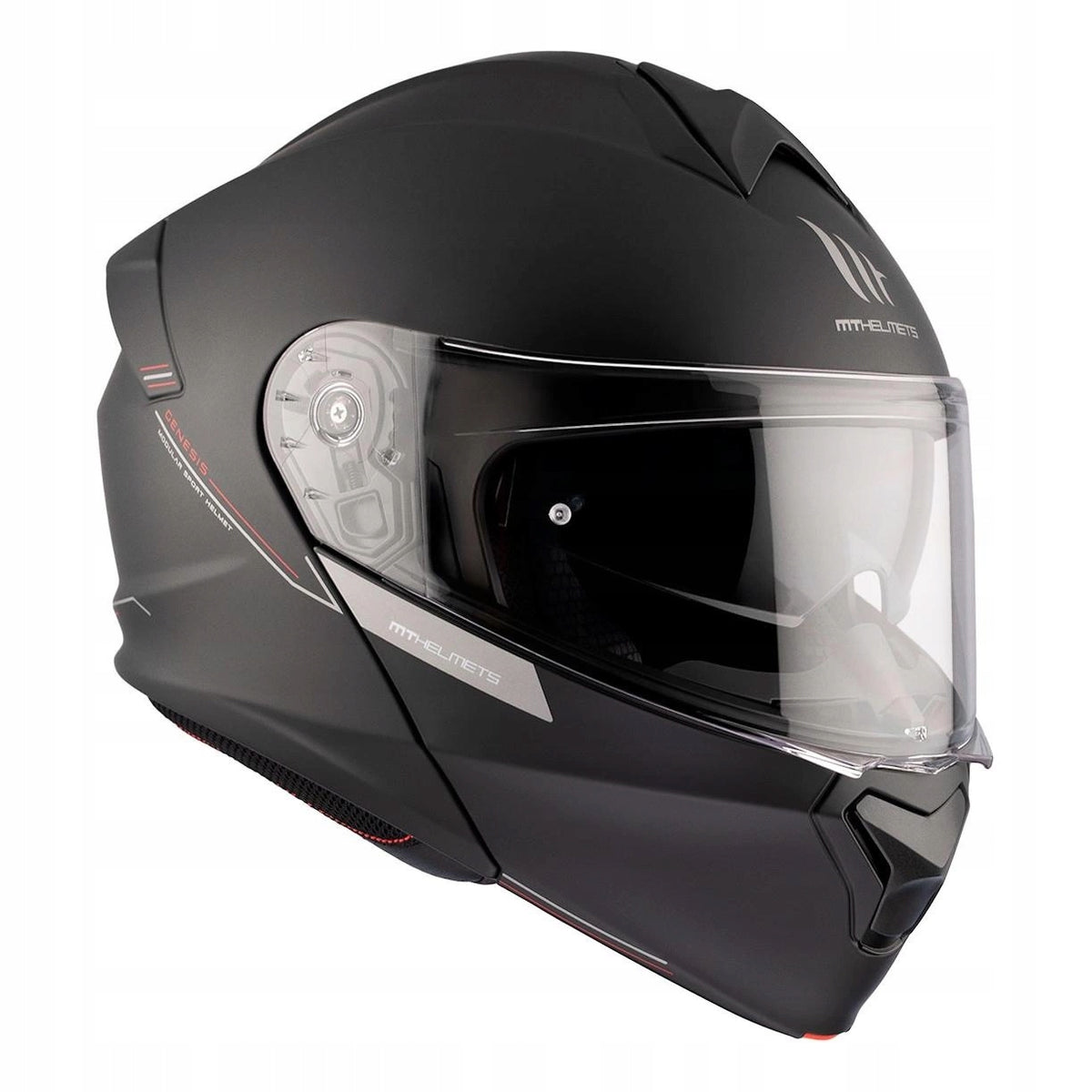 MOTORCYCLE BARBED HELMET MT GENESIS SV SOLID BLACK MAT M FREEBIES Manufacturer MT