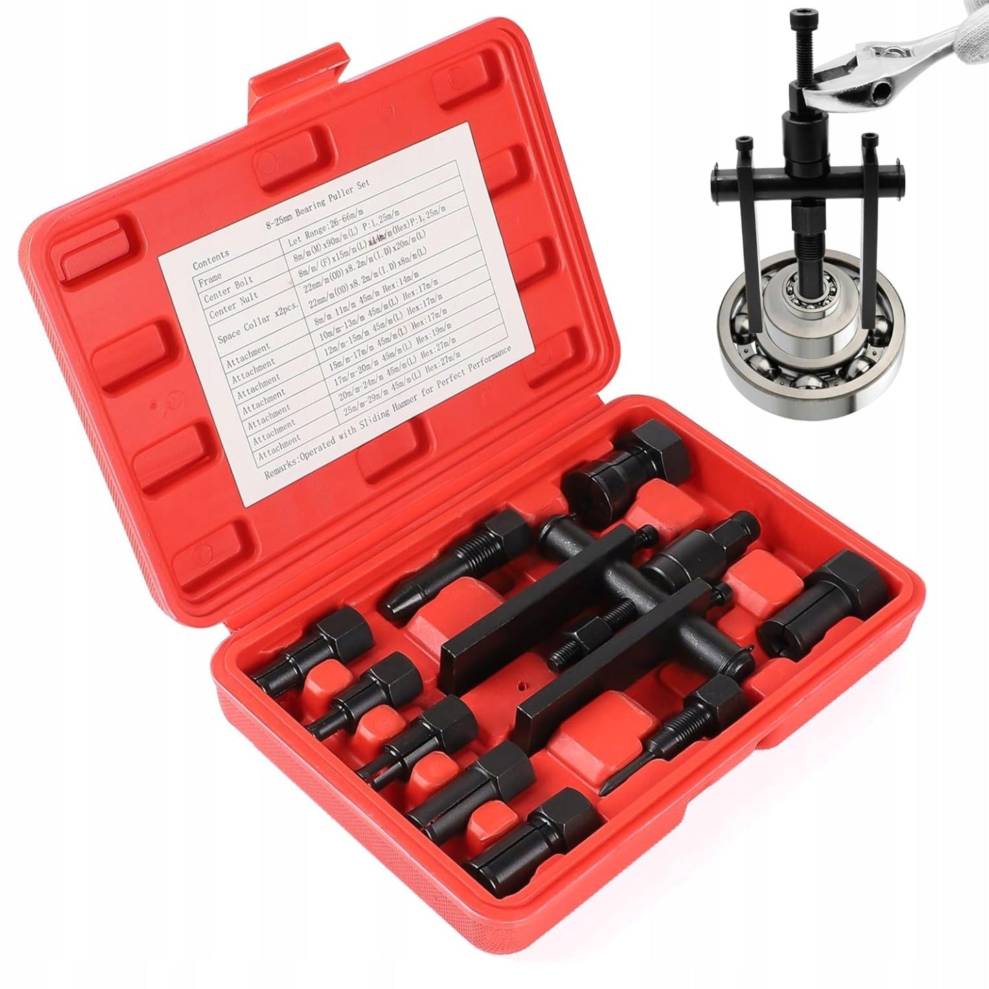 MOTORCYCLE BEARING PULLER INNER BEARING PULLER KIT Packaging status original