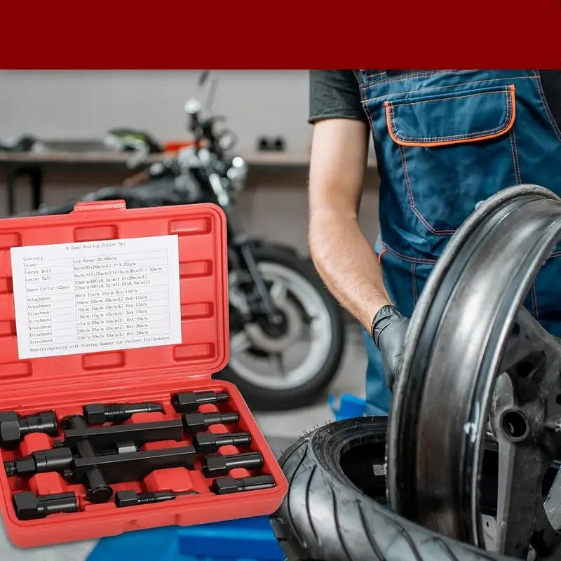 MOTORCYCLE BEARING PULLER SET FOR PULLING OUT INNER BEARINGS Packaging status original