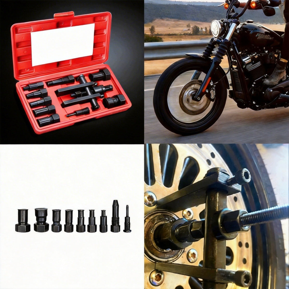 MOTORCYCLE BEARING PULLER SET, PULLING BEARINGINTERNAL PARTS Packaging status original