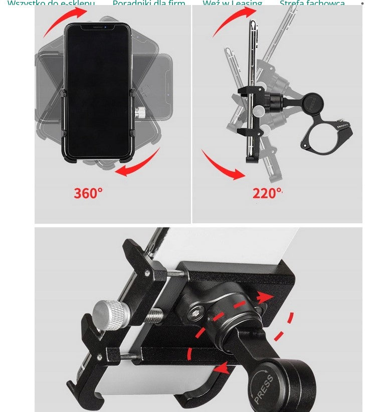 MOTORCYCLE BICYCLE PHONE HOLDER GUB PLUS 21 Brand GUB