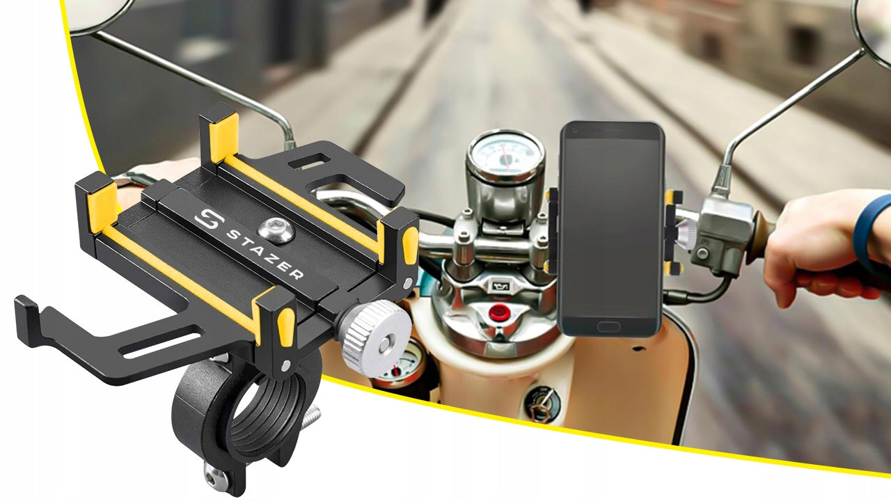 MOTORCYCLE BIKE HOLDER FOR PHONE HANDLEBAR ALUMINUM STRONG S SHAPE For mobile