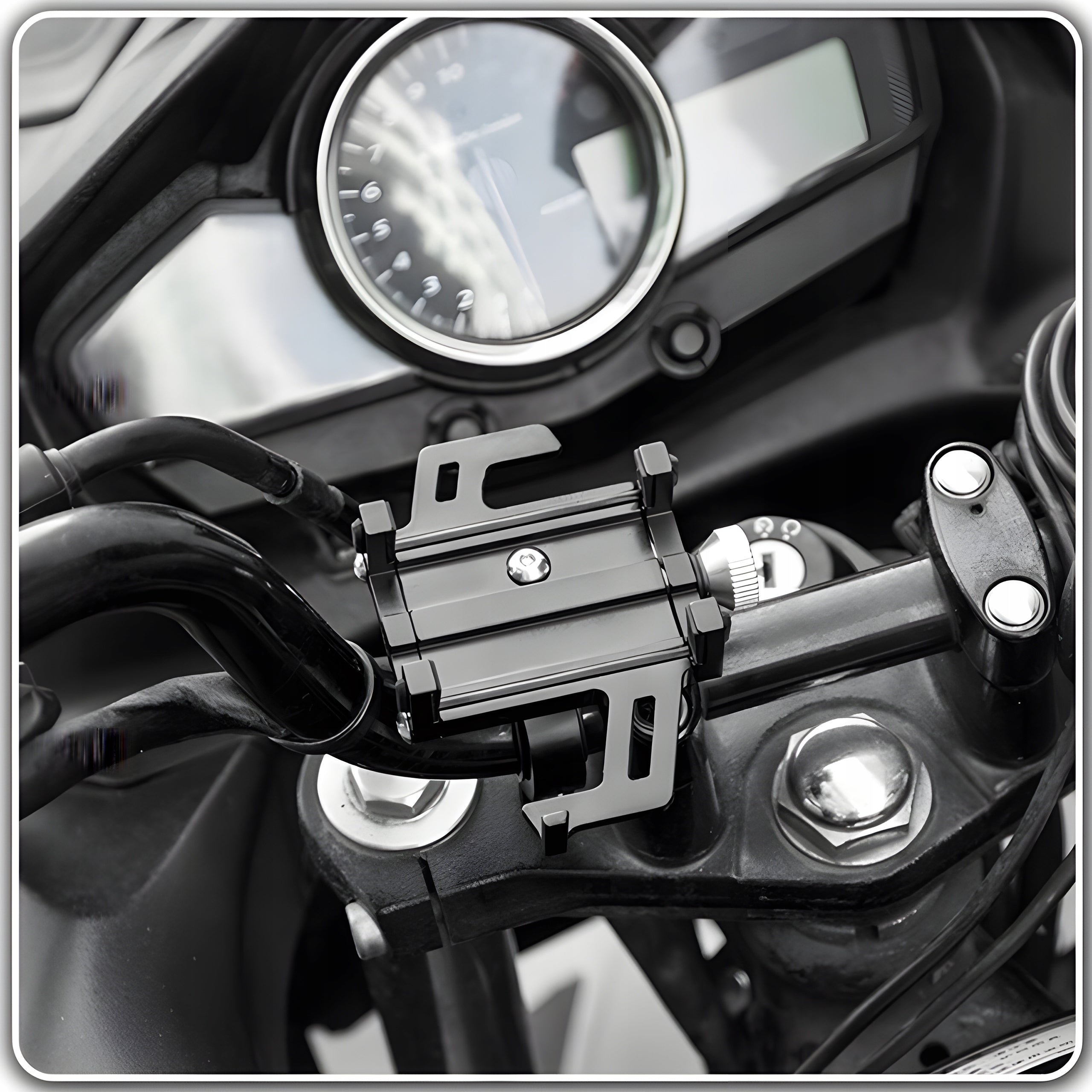 MOTORCYCLE BIKE HOLDER FOR PHONE HANDLEBAR BIKE STRONG ALUMINUM EAN (GTIN) 5902659176233