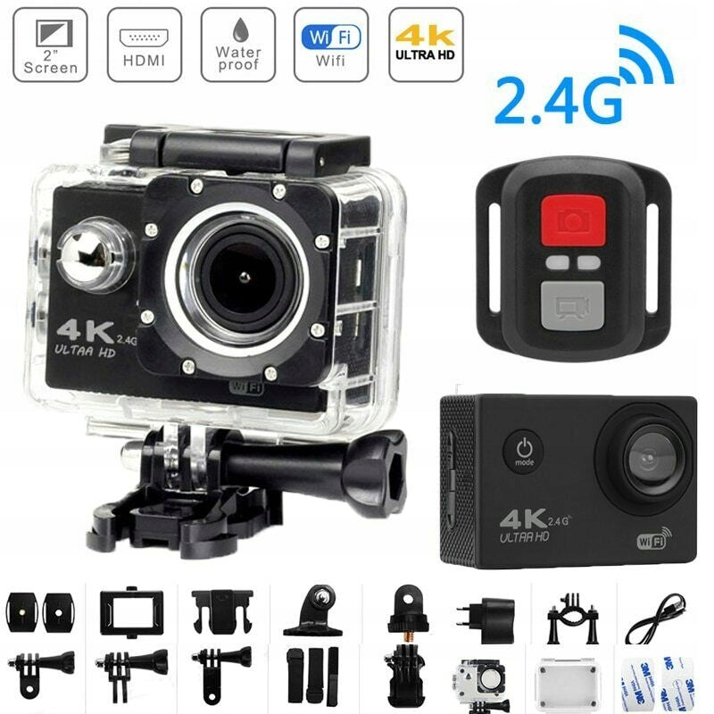 MOTORCYCLE CAMERA H9R 4K ULTRA + AKCESORIA