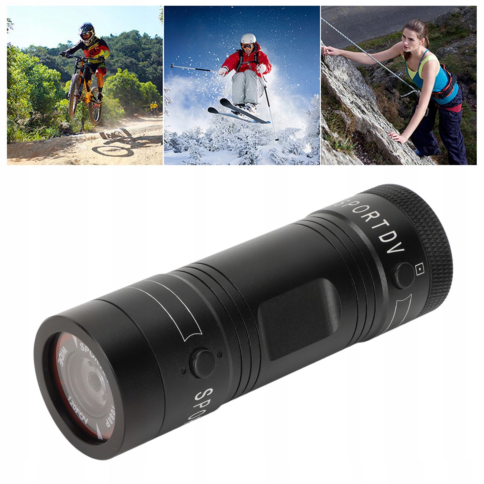 MOTORCYCLE CAMERA WATERPROOF SPORTS VIDEO CAMERA 1080P HD 750MAH Packaging status original