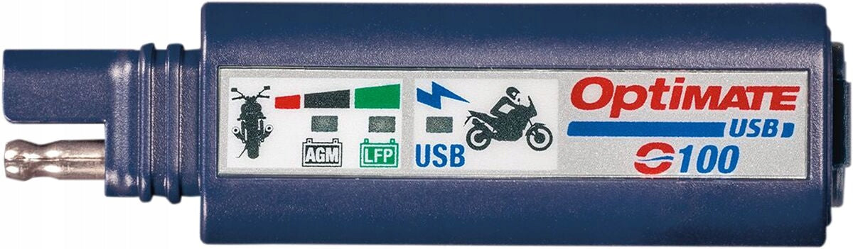 MOTORCYCLE CHARGER CONVERTER USB SAE OPTIMATE TECMATE 2400MA
