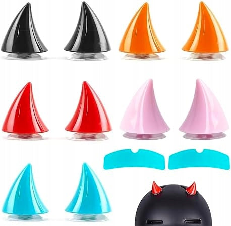 MOTORCYCLE CORNERS HELMET DECORATION DEVIL BLACK 10PCS SUCTION CUPS Manufacturer Arai