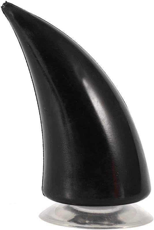 MOTORCYCLE DEMON HELMET HORN BLACK SET WITH ACCESSORIES