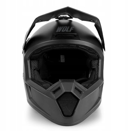 MOTORCYCLE ENDURO HELMET WOLF CROSSRIDE BLACK MAT M Manufacturer Wolf