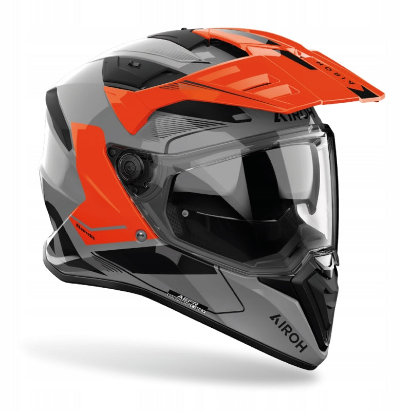 MOTORCYCLE HELMET AIROH BANDIT TUNE ORANGE GLOSS XL