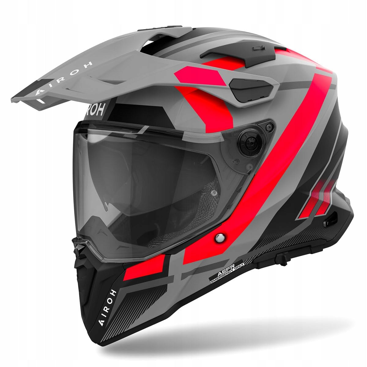 MOTORCYCLE HELMET AIROH COMMANDER 2 MAVICK ORANGE MATT XS
