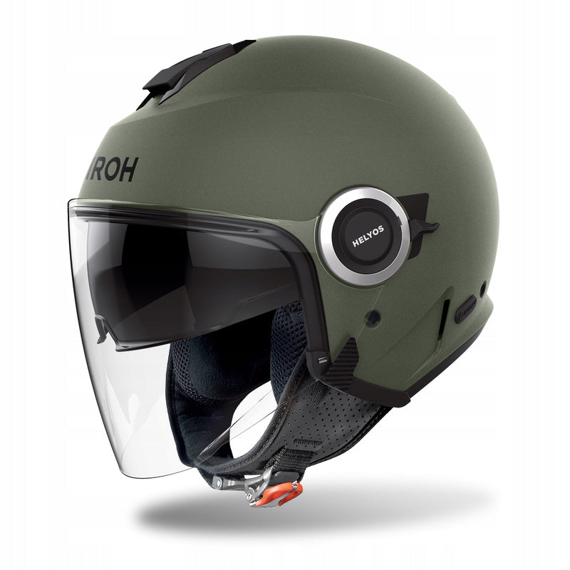 MOTORCYCLE HELMET AIROH HELYOS COLOR MILITARY GREEN MATT M