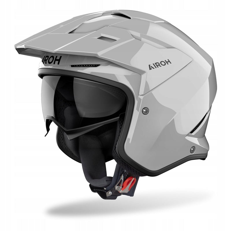 MOTORCYCLE HELMET AIROH KOMBAKT COLOR DARK GREY GLOSS S