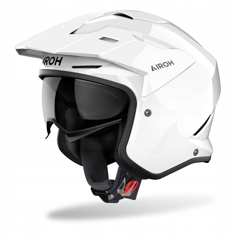 MOTORCYCLE HELMET AIROH KOMBAKT COLOR WHITE GLOSS S