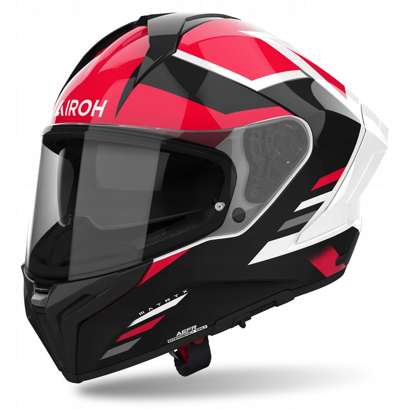 MOTORCYCLE HELMET AIROH MATRYX THRON RED GLOSS XL