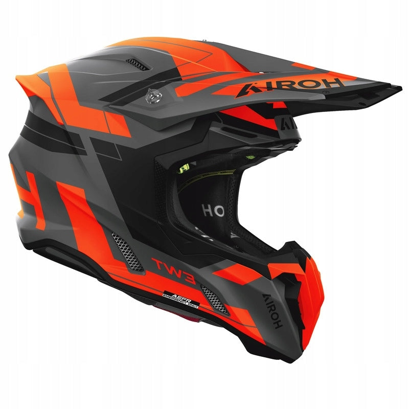 MOTORCYCLE HELMET AIROH TWIST 3 DYNASTY ORANGE MATT (XS) Manufacturer Airoh