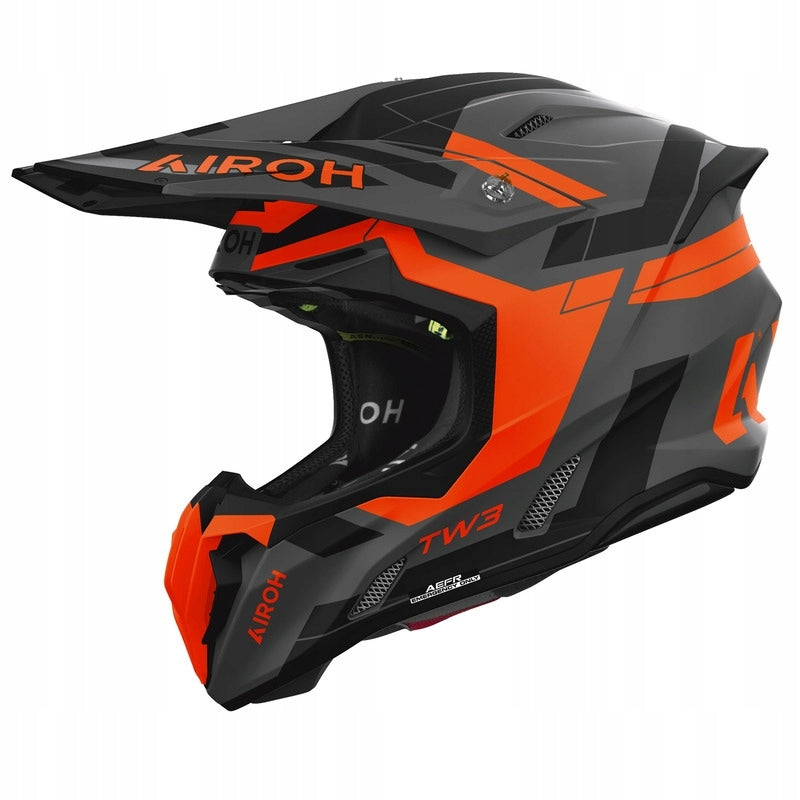 MOTORCYCLE HELMET AIROH TWIST 3 DYNASTY ORANGE MATT (XS)