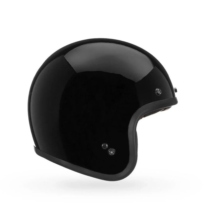MOTORCYCLE HELMET BELL CUSTOM 500 SOLID BLACK XS