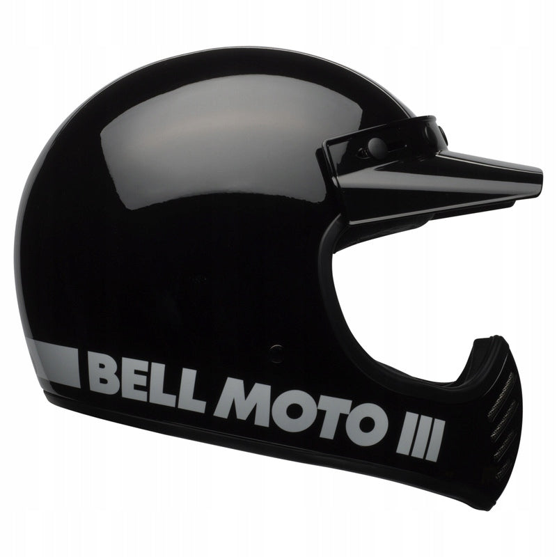 MOTORCYCLE HELMET BELL MOTO-3 CLASSIC BLACK XXL BONUS