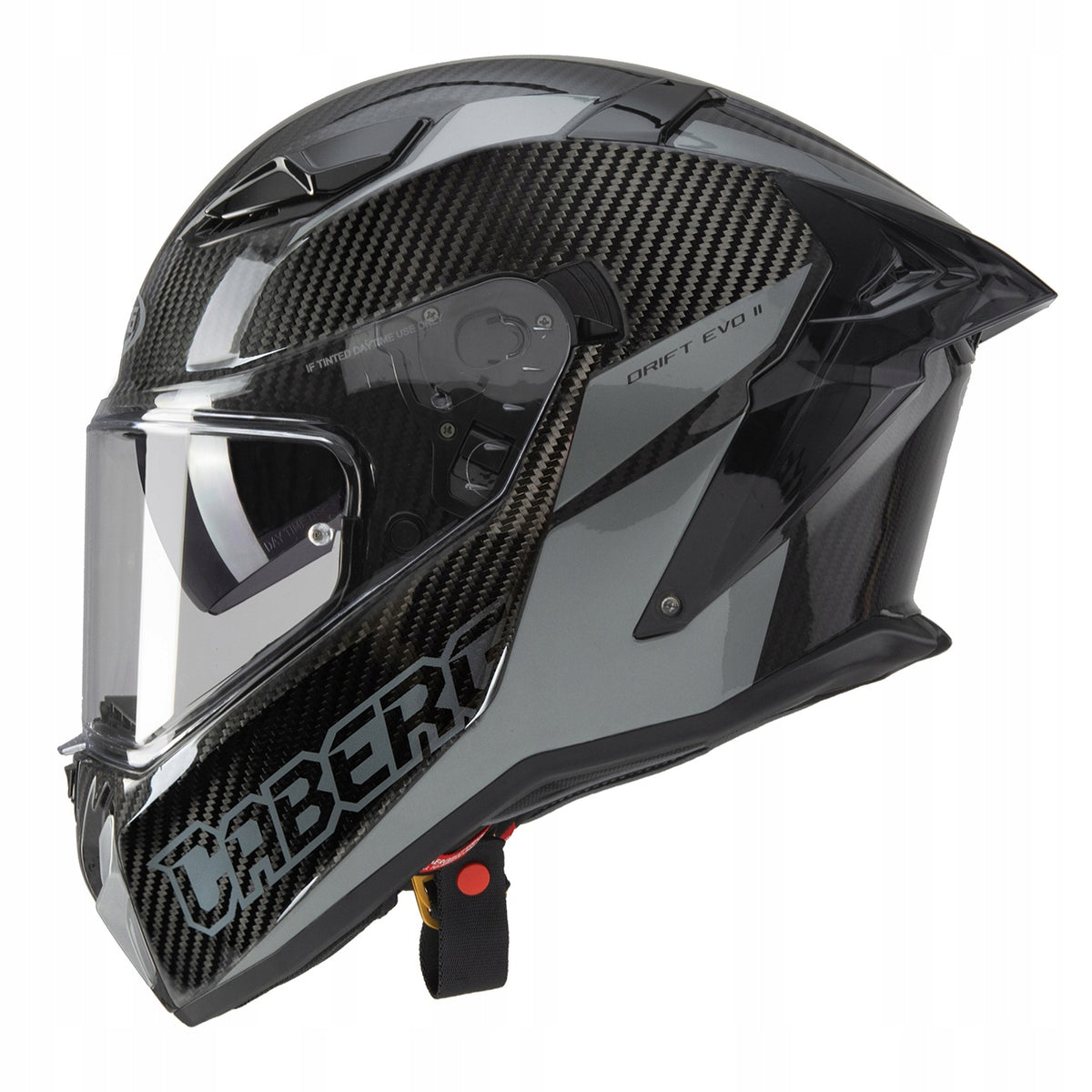 MOTORCYCLE HELMET CABERG DRIFT EVO II CARBON INTEGRAL BLEND PINLOCK XL