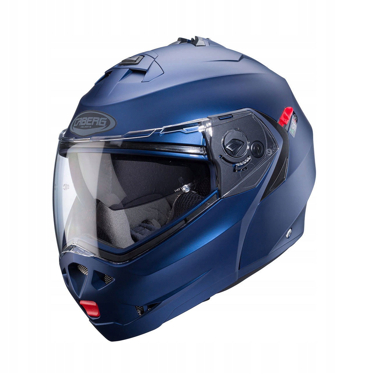 MOTORCYCLE HELMET CABERG DUKE X BLUE JAW MAT BLEND PINLOCK XS