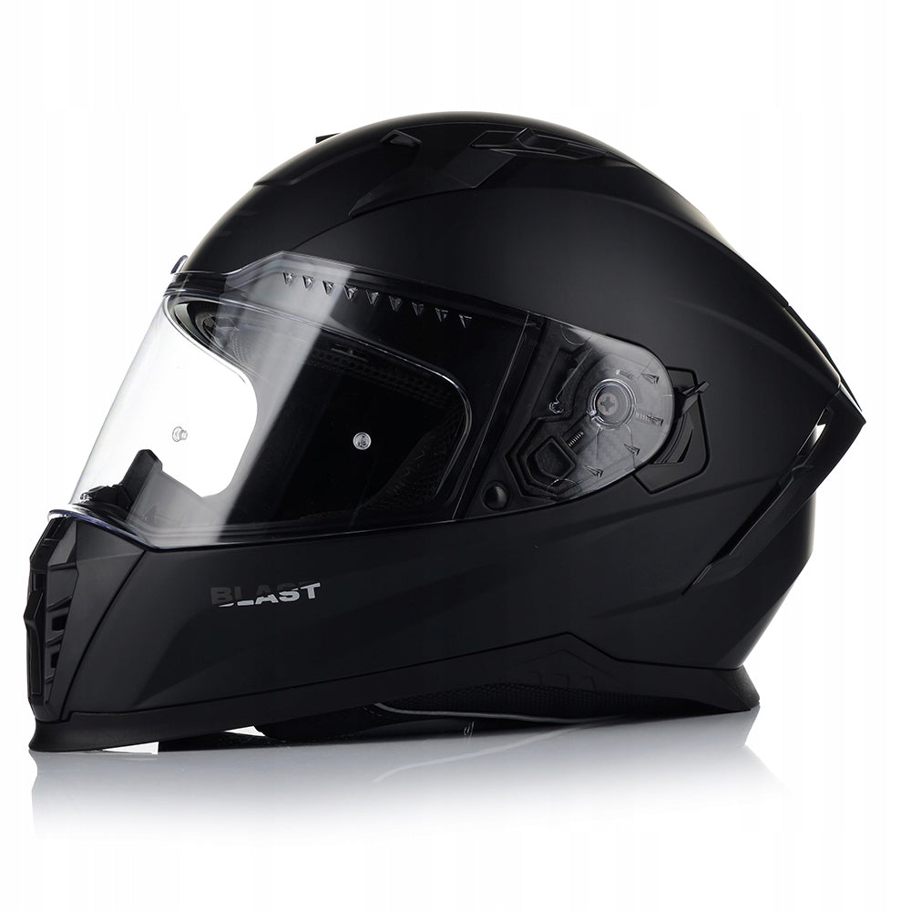 MOTORCYCLE HELMET CGM 311A BLAST BLACK MAT ECER 22.06 + BLEND + ANTIFOG Packaging status original