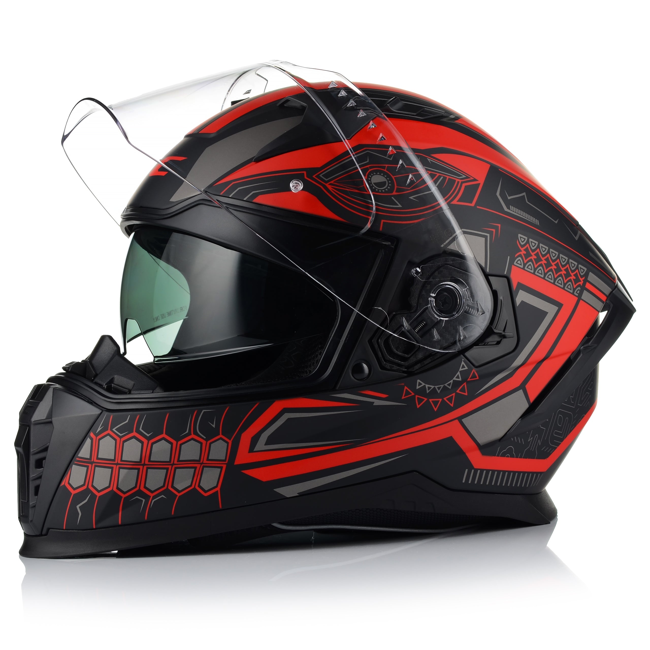 MOTORCYCLE HELMET CGM 311A BLAST MAYA ROSSO ECER 22.06 + BLEND + ANTIFOG Packaging status original