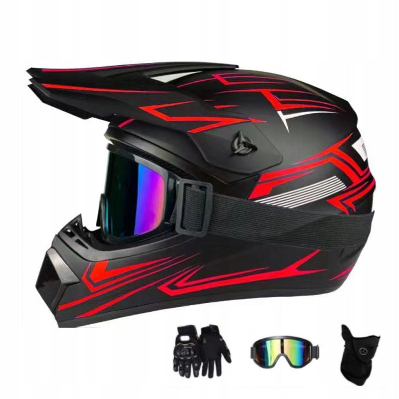 MOTORCYCLE HELMET CHILDREN ENDURO QUAD WITH GOGGLES