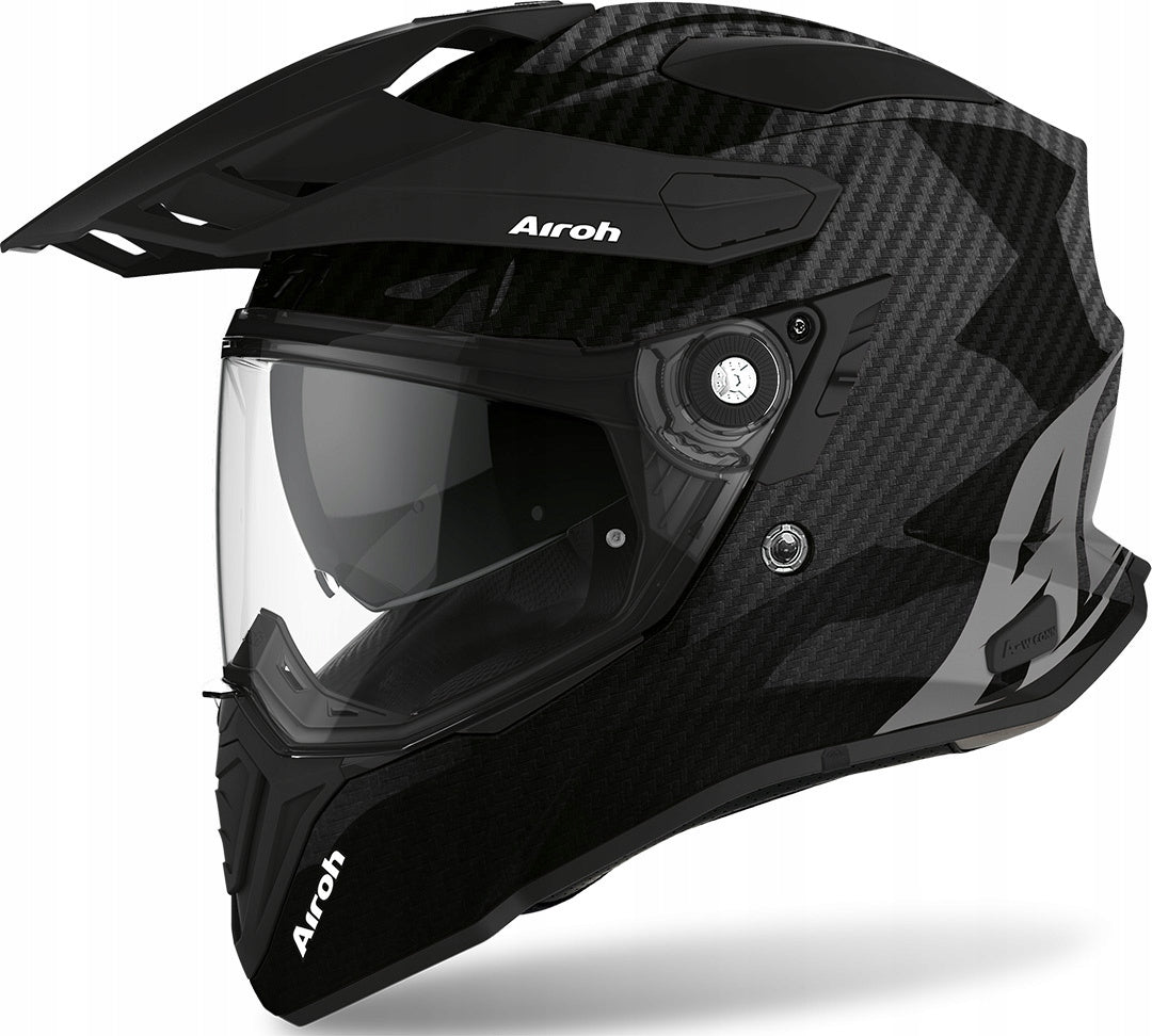 MOTORCYCLE HELMET CROSS COMMANDER AIROH CARBON XS
