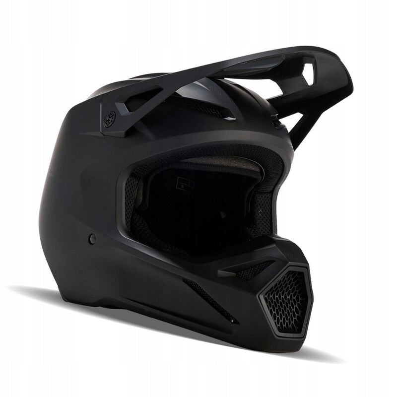 MOTORCYCLE HELMET CROSS ENDURO OFF-ROAD FOX V1 SOLID MATTE BLACK FOR GIFT