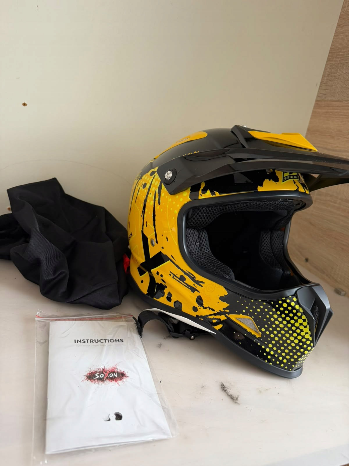 MOTORCYCLE HELMET CROSS LIGHT ENDURO QUADA S