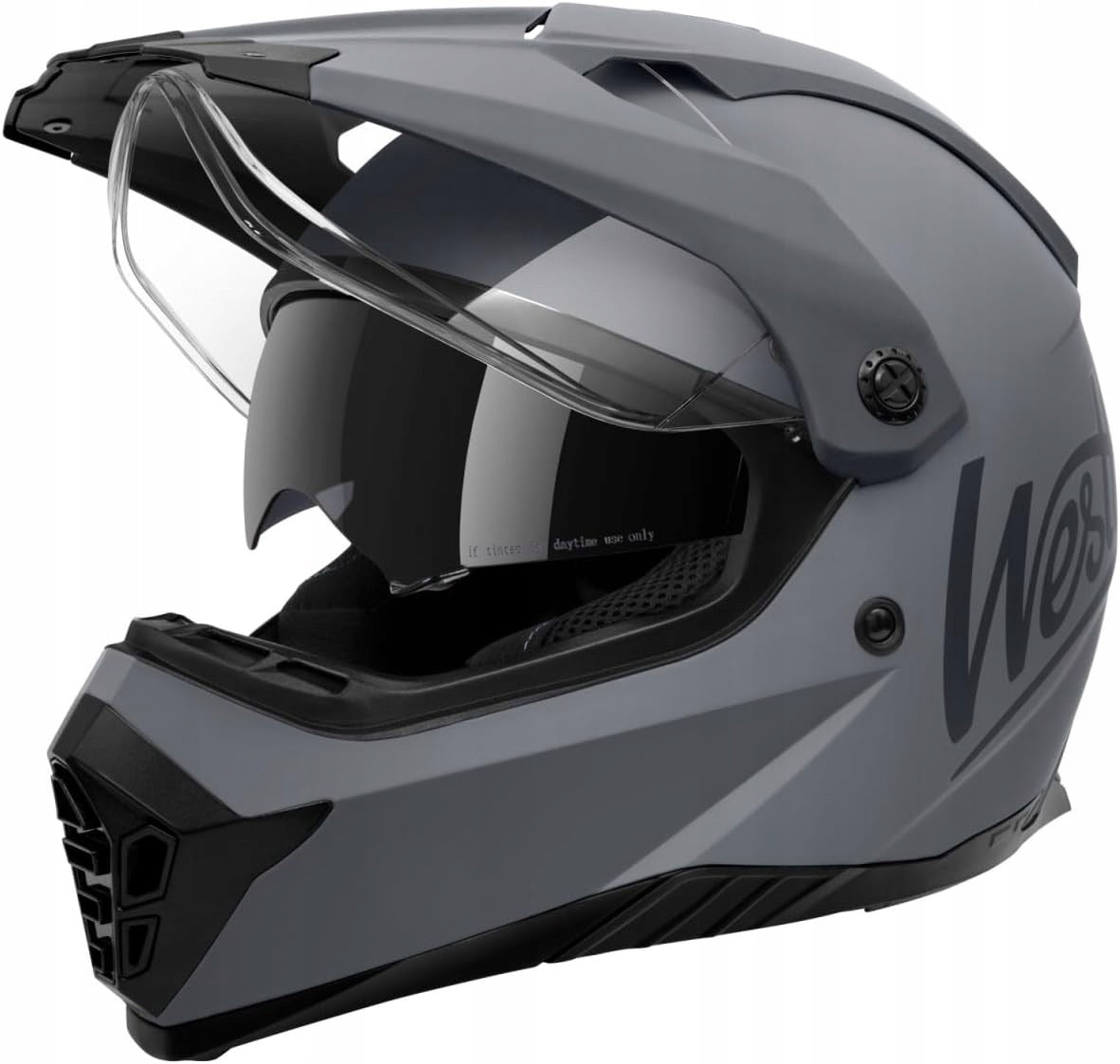 MOTORCYCLE HELMET CROSS X WESTT FULLFACE WITH MTB VISOR SIZE L