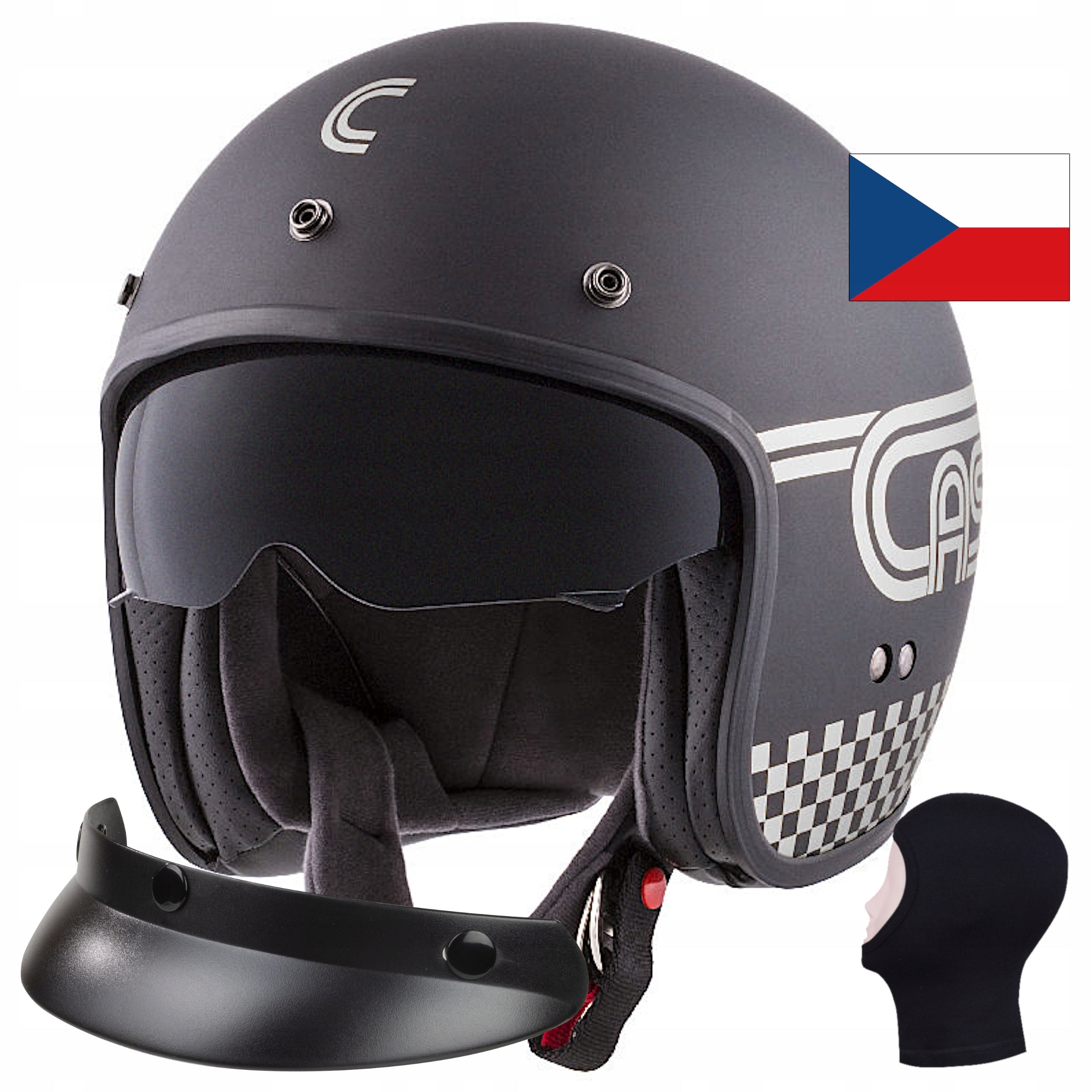 MOTORCYCLE HELMET CRUISER CHOPPER SCOOTER CASSIDA L