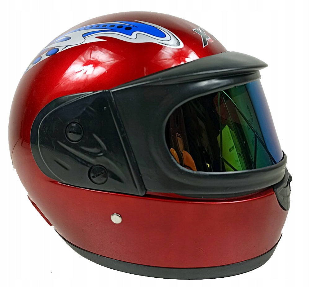 MOTORCYCLE HELMET DOUBLE GLASS HELMET INTERGRAL COLORS BLACK RED NO EAN (GTIN) 768686175091