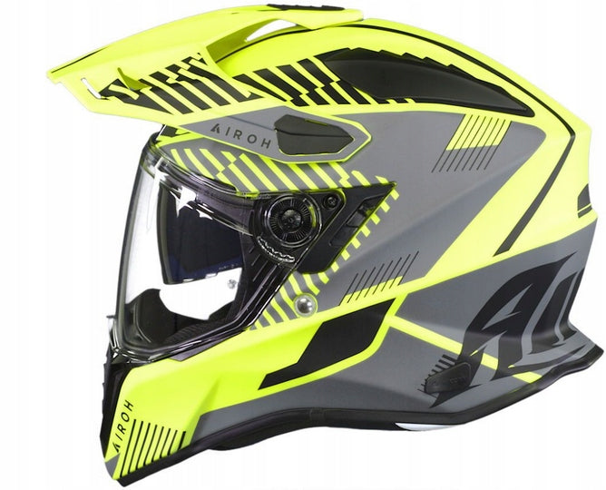 MOTORCYCLE HELMET ENDURO ADV AIROH COMMANDER BOOST YELLOW MATT r.M 3xGRATIS Manufacturer's catalog number CM_M39_M
