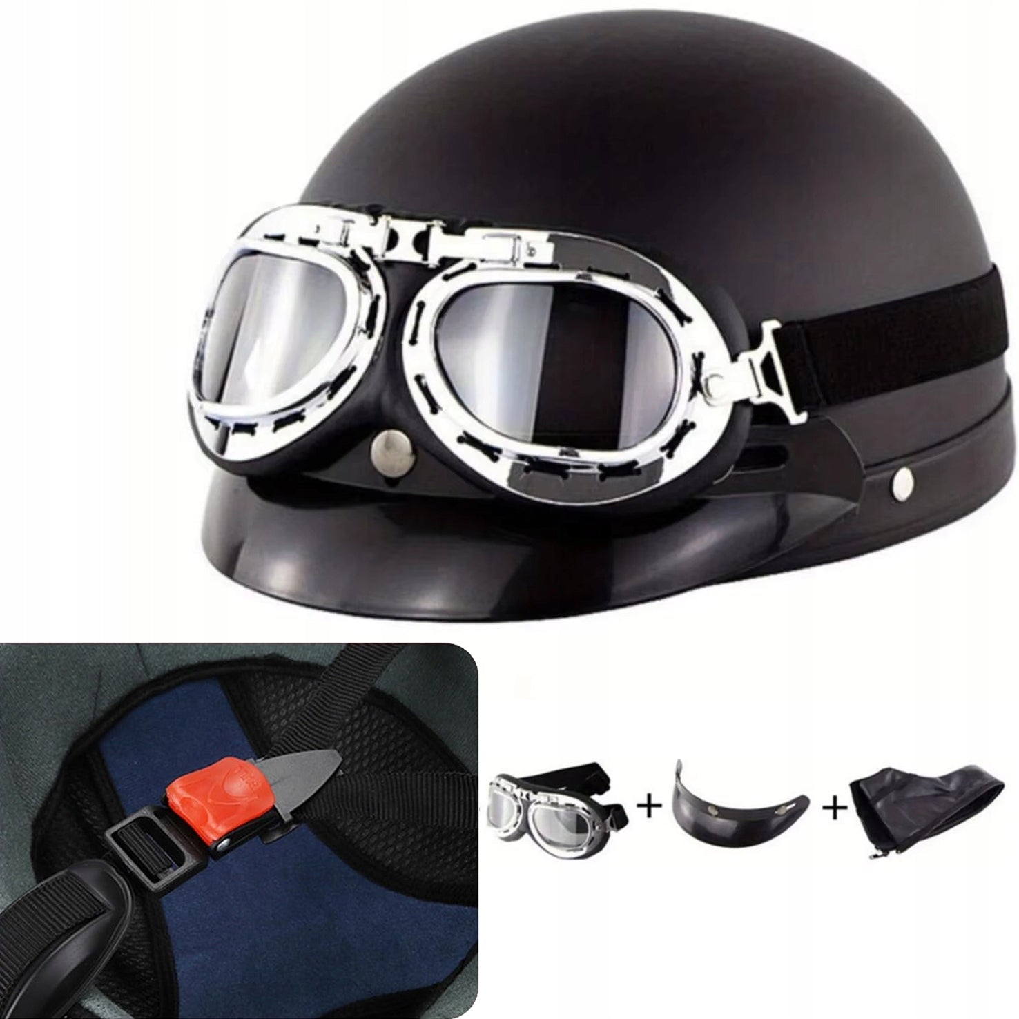 MOTORCYCLE HELMET, FOR OUTDOOR ACTIVITIES, FOR MOPED, SCOOTER