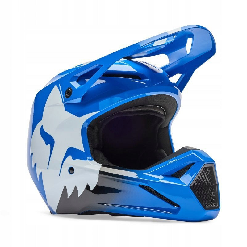 MOTORCYCLE HELMET FOX V1 SHIELD BLUE S Size S