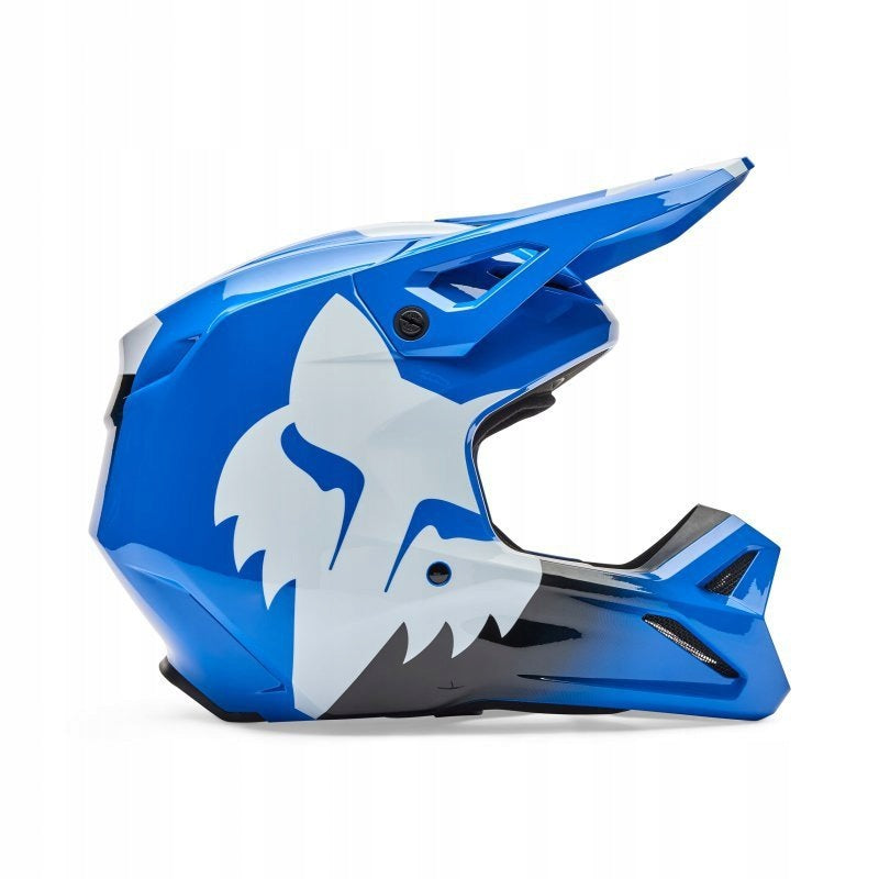 MOTORCYCLE HELMET FOX V1 SHIELD BLUE S