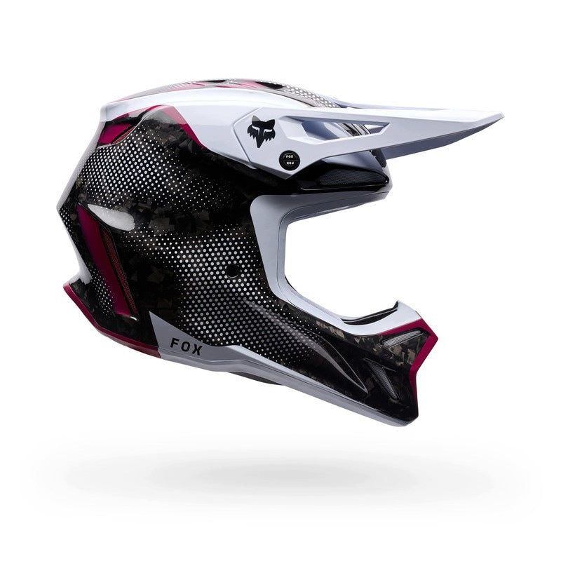 MOTORCYCLE HELMET FOX V3 RS TACTILE WHITE (M)