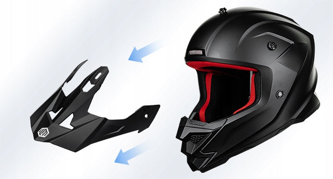 MOTORCYCLE HELMET FULL FACE cross enduro S 49-50 lightweight ventilated Gloves Size S