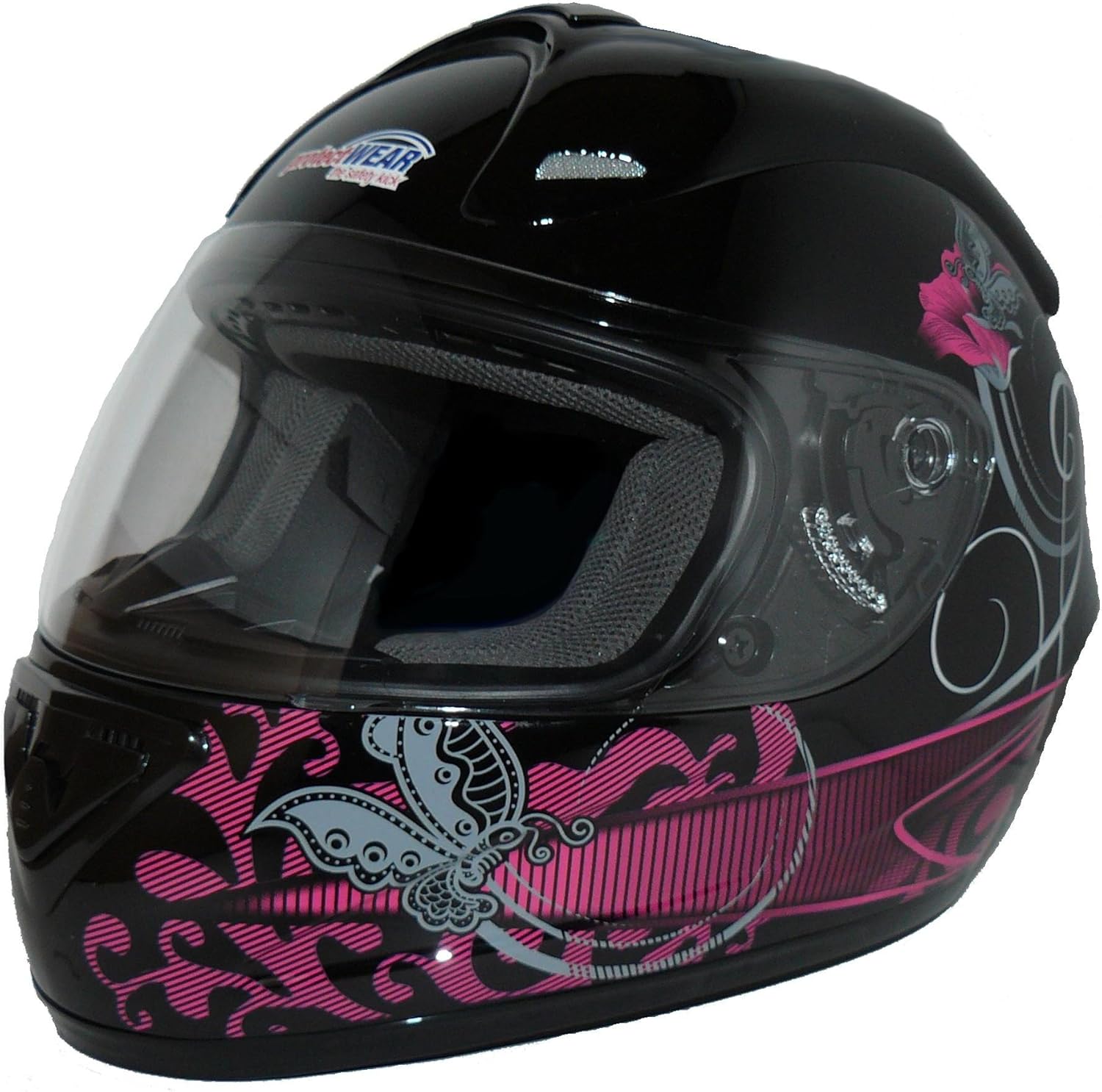 MOTORCYCLE HELMET FULL WOMEN'S ECE VISOR BAG Manufacturer no brand