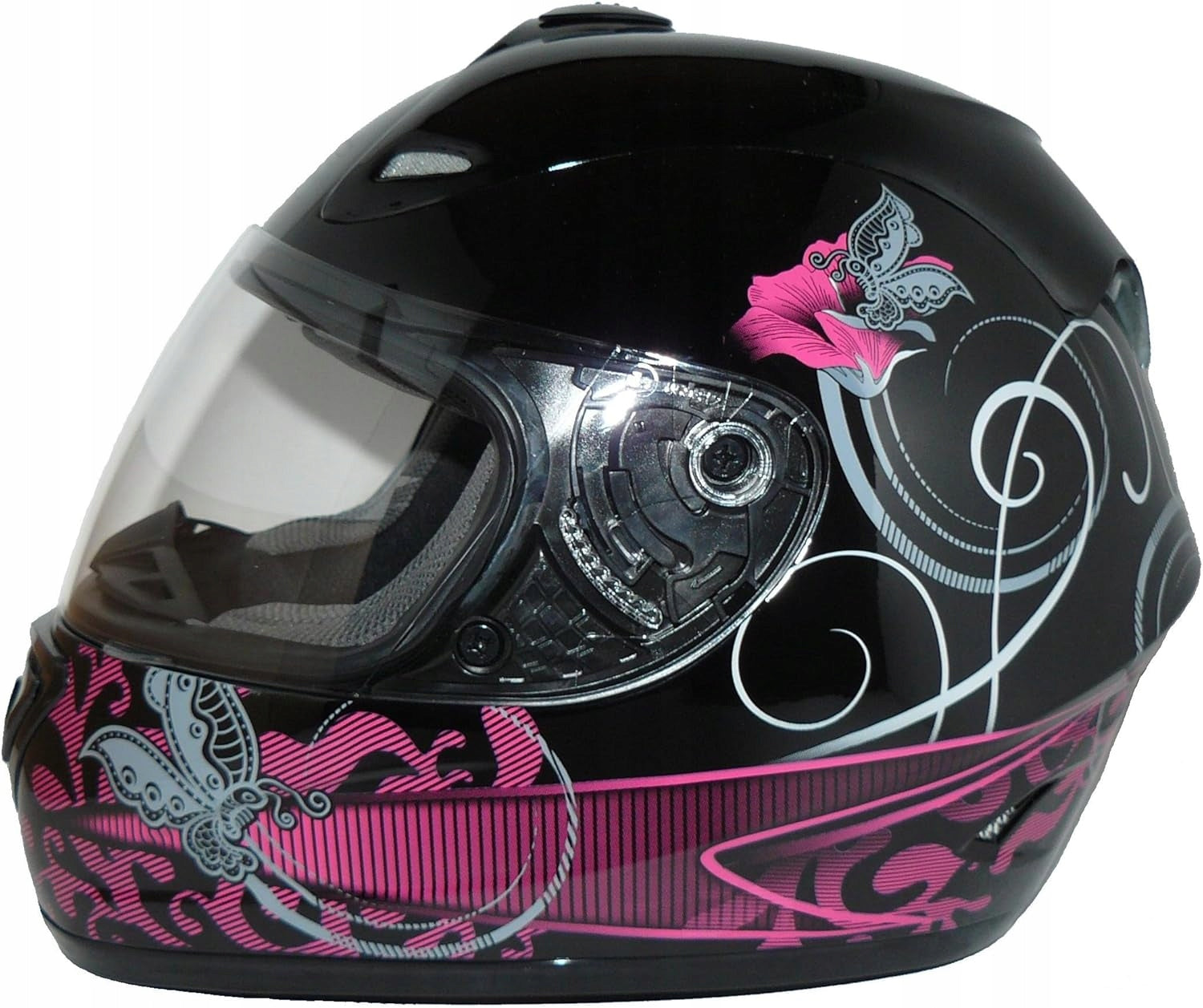 MOTORCYCLE HELMET FULL WOMEN'S ECE VISOR BAG