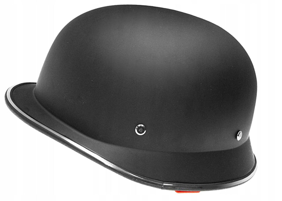 MOTORCYCLE HELMET GERMAN RETRO BLACK MAT DB69586