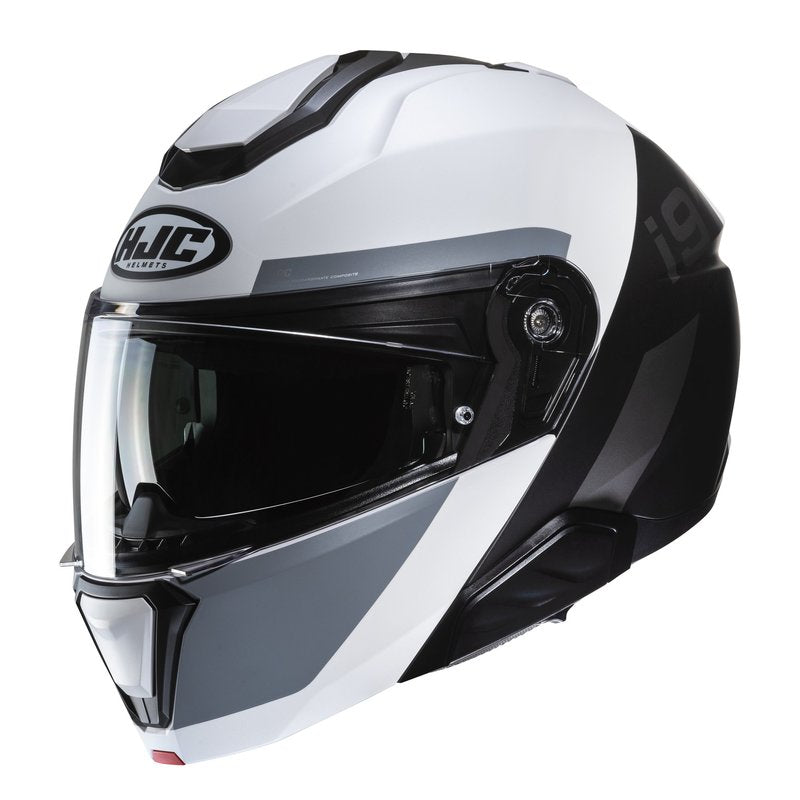 MOTORCYCLE HELMET HJC I91 BINA MC5SF WHITE/BLACK L