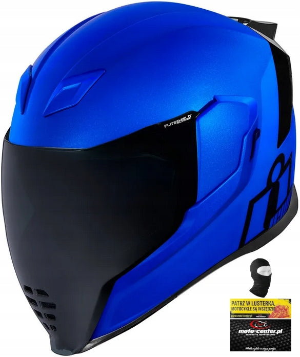 MOTORCYCLE HELMET ICON AIRFLITE JEWEL BLUE r.XXL FREEBIES